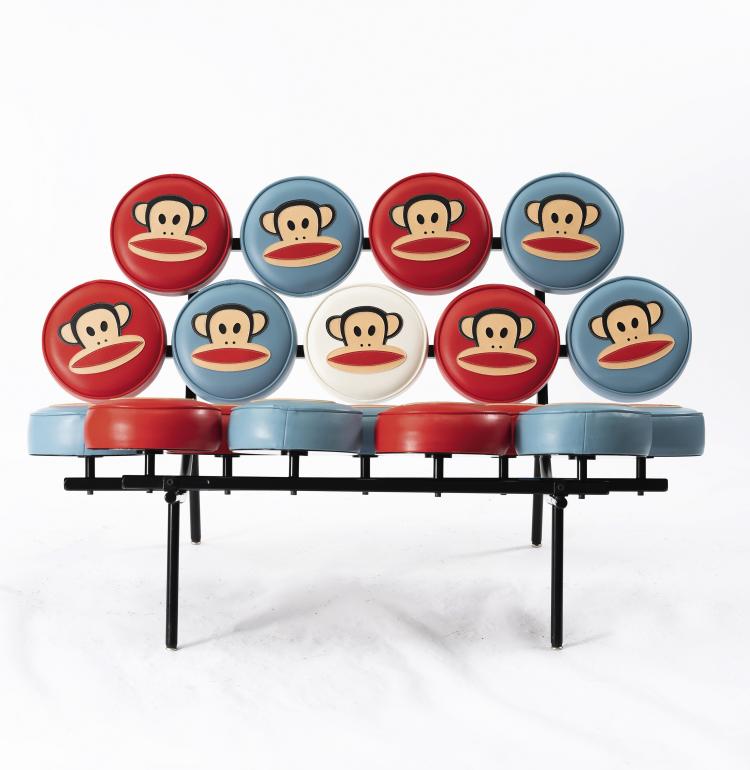 Bild 2 zu Objekt, 'Marshmallow' Sofa with 'Julius' pattern, 1956 / um 1995, Herman Miller, Zeeland, 148A 340