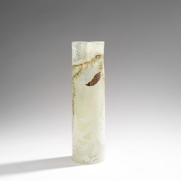 Bild 2 zu Objekt, Vase 'Paysage sous la neige', um 1900, Gall&eacute;, Emile, Nancy, 147B 185