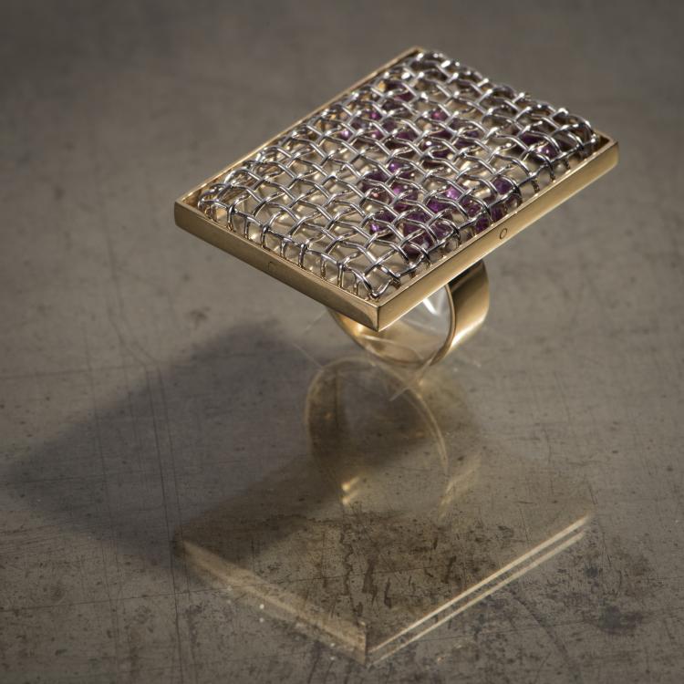 Hauptbild zu Objekt, Ring 'Cage', 1982-84, Munari, Cleto, 148B 463