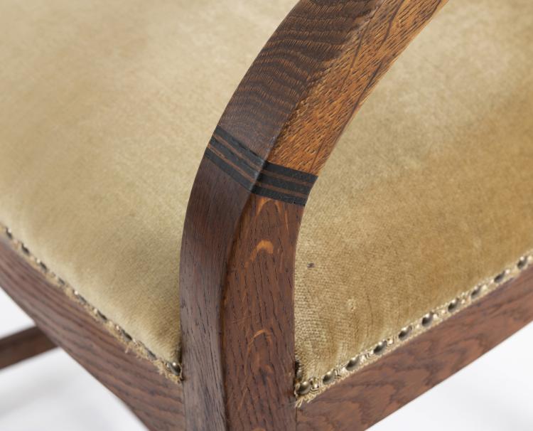 Bild 1 zu Objekt, Armlehnsessel, Modell f&uuml;r die erste Berliner Wohnung des K&uuml;nstlers, 1907, Vereinigte Werkst&auml;tten f&uuml;r Kunst im Handwerk, M&uuml;nchen., 148A 30