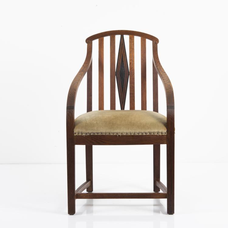 Bild 4 zu Objekt, Armlehnsessel, Modell f&uuml;r die erste Berliner Wohnung des K&uuml;nstlers, 1907, Vereinigte Werkst&auml;tten f&uuml;r Kunst im Handwerk, M&uuml;nchen., 148A 30