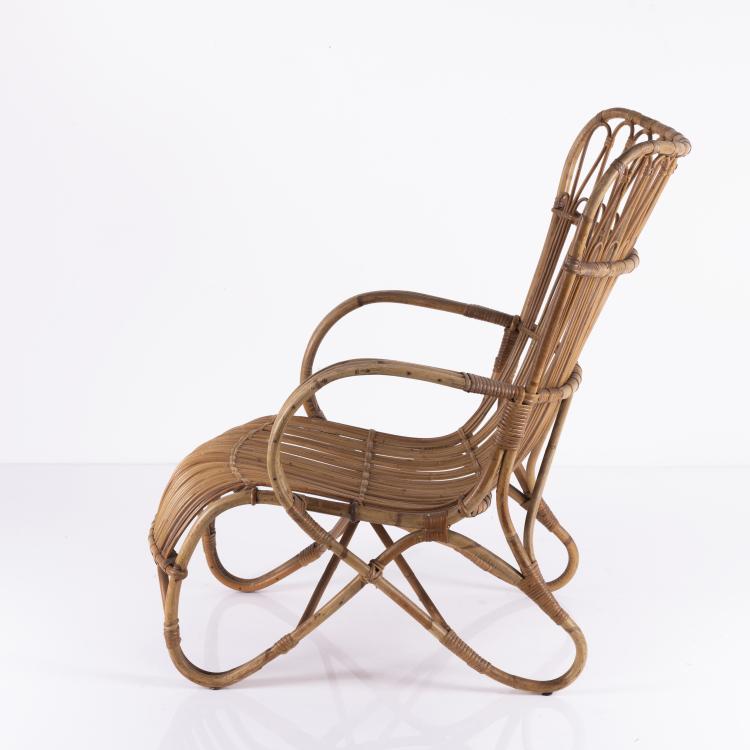 Hauptbild zu Objekt, Armchair, 1950s, Pierantonio Bonacina (attributed), Bonacina, Vittorio, Como (zugeschrieben), 149A 40