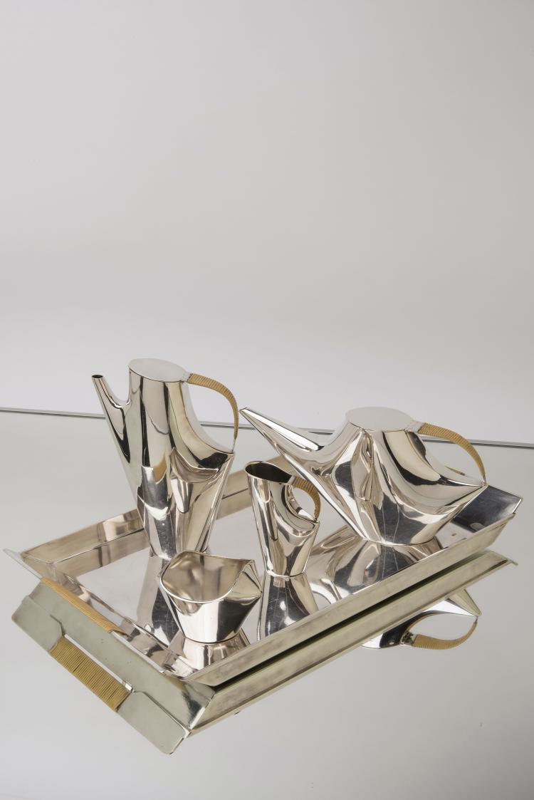 Hauptbild zu Objekt, Kaffee- und Teeservice 'Como', 1957, Christofle, Paris, 148A 294