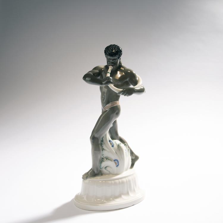 Hauptbild zu Objekt, 'Afrikaner' aus dem Hochzeitszug, 1910, Berlin, KPM, 148A 48