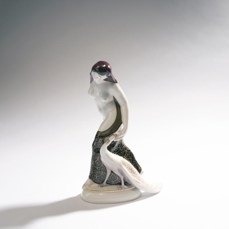 Hauptbild zu Objekt, 'Inderin' aus dem Hochzeitszug, 1910, Berlin, KPM, 148A 51