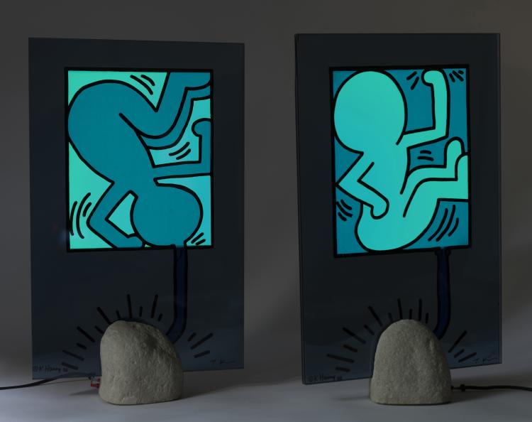 Bild 1 zu Objekt, 'On Taro + On Chiro', 1988, F&uuml;r Kreon &ndash; Belgisches Unternehmen f&uuml;r Innenbeleuchtung, gegr&uuml;ndet 1982, 148C 537