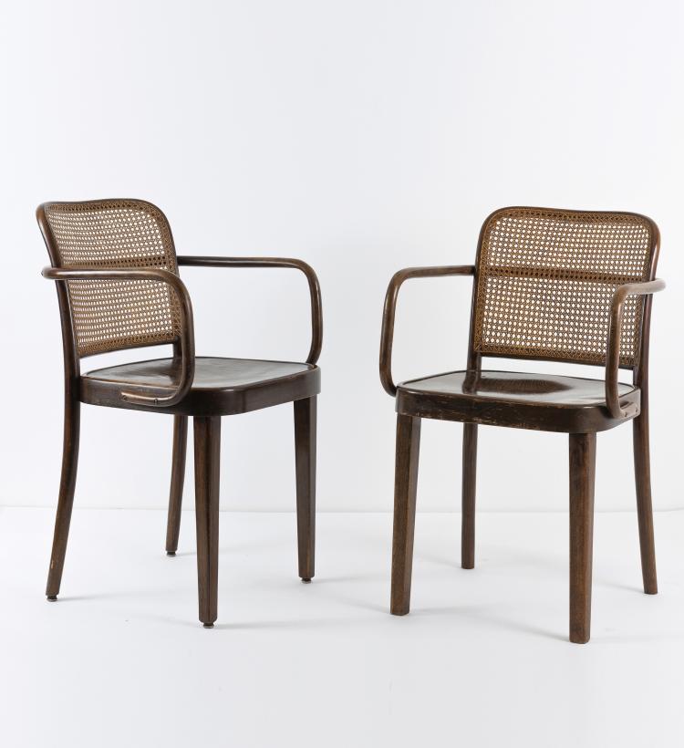 Hauptbild zu Objekt, Zwei Armlehnst&uuml;hle 'A811/1F', um 1930, Thonet, Wien, 148A 108
