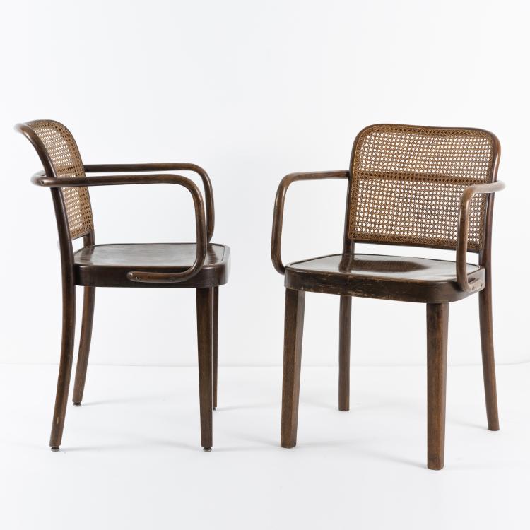 Bild 11 zu Objekt, Zwei Armlehnst&uuml;hle 'A811/1F', um 1930, Thonet, Wien, 148A 108