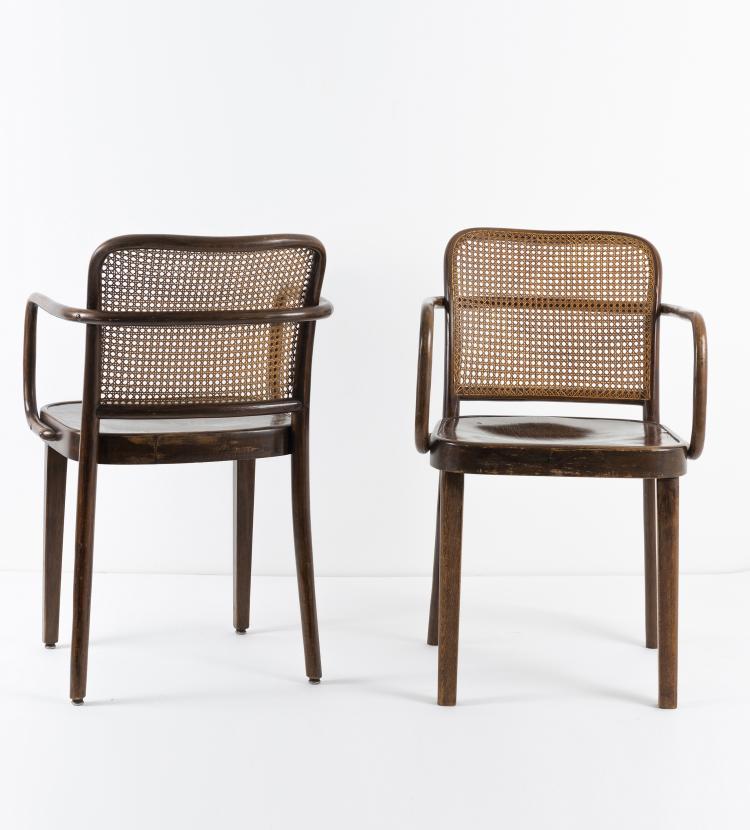 Bild 12 zu Objekt, Zwei Armlehnst&uuml;hle 'A811/1F', um 1930, Thonet, Wien, 148A 108
