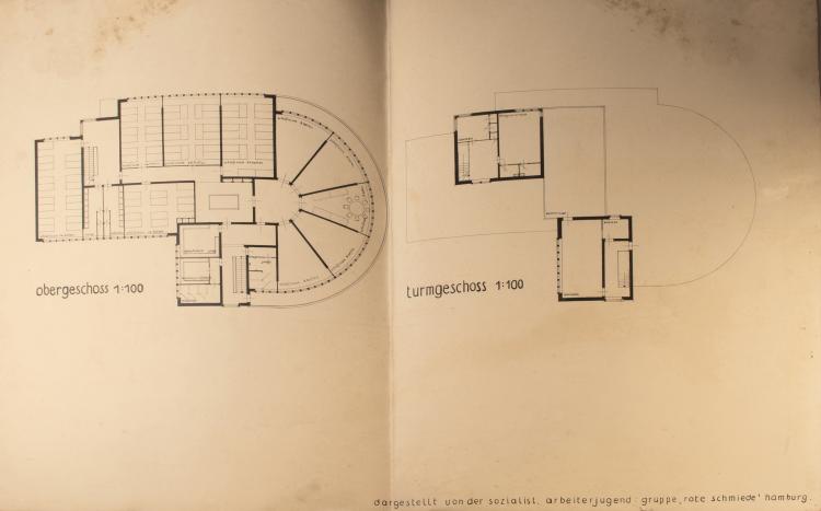 Bild 2 zu Objekt, 'Jugendheim mit Jugendherberge - rote schmiede', 1927, Bruhn, Emil, 148A 116