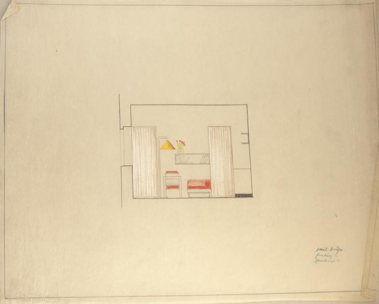 Bild 12 zu Objekt, Architekturzeichnungen, um 1931-33, Bruhn, Emil, 148A 120