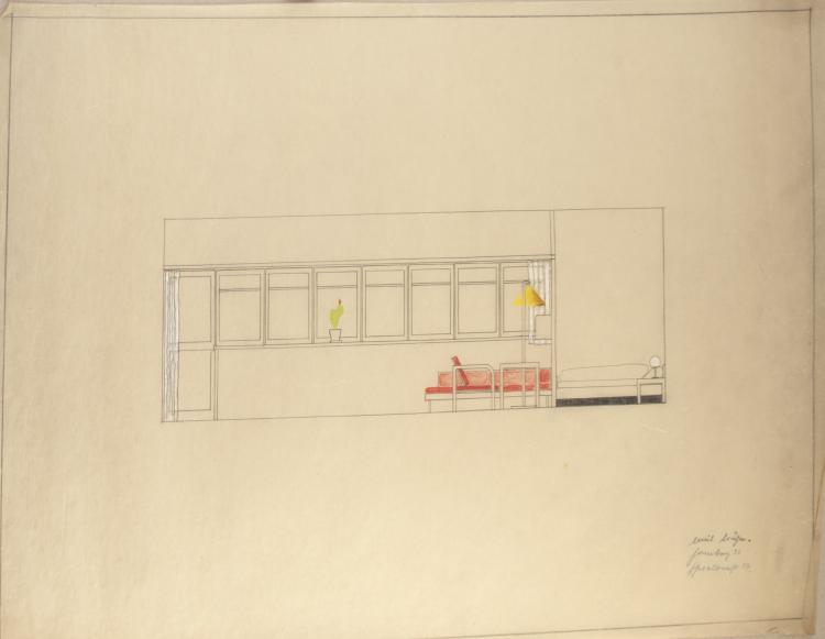 Bild 14 zu Objekt, Architekturzeichnungen, um 1931-33, Bruhn, Emil, 148A 120