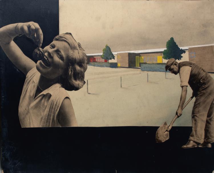 Bild 3 zu Objekt, Architekturentw&uuml;rfe und Collagen, 1932/33, Bruhn, Emil, 148A 121