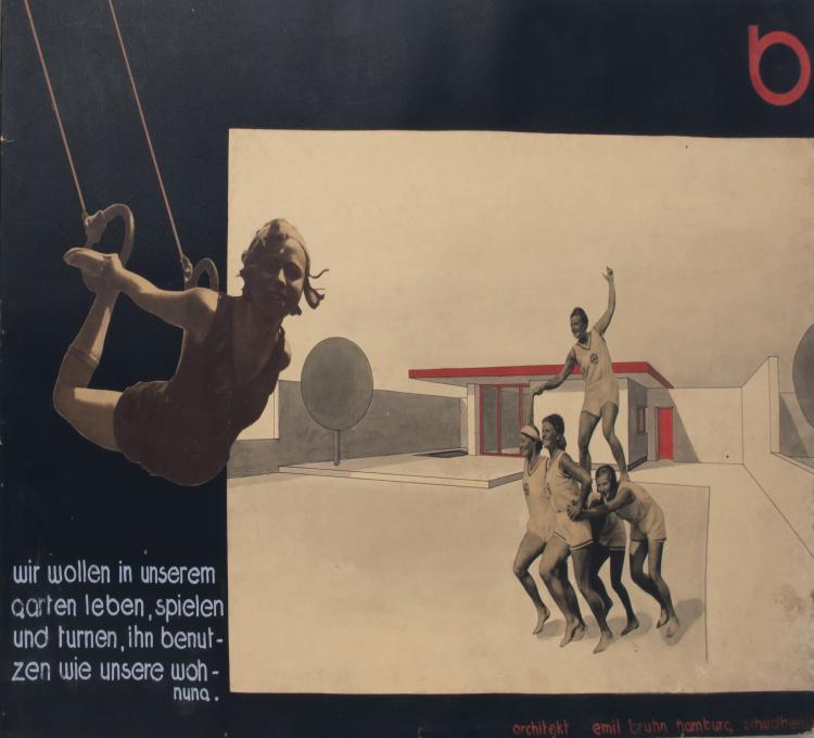 Bild 5 zu Objekt, Architekturentw&uuml;rfe und Collagen, 1932/33, Bruhn, Emil, 148A 121