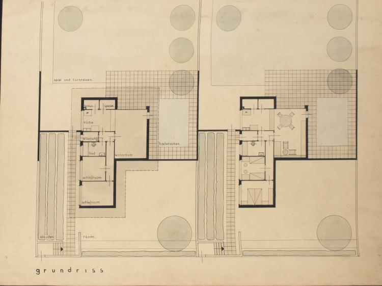Bild 10 zu Objekt, Architekturentw&uuml;rfe und Collagen, 1932/33, Bruhn, Emil, 148A 121
