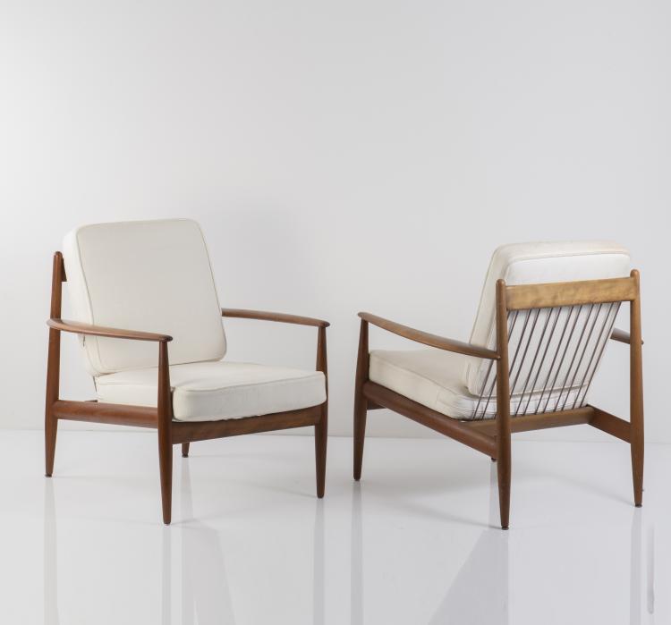 Bild 2 zu Objekt, 2 '128' armchairs, c. 1963, Grete Jalk, France & Daverkosen, Kopenhagen, 149B 375