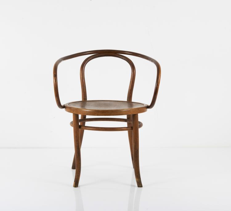 Hauptbild zu Objekt, Armlehnstuhl 'Nr. 6009', um 1900   , Thonet, Wien, 148A 95