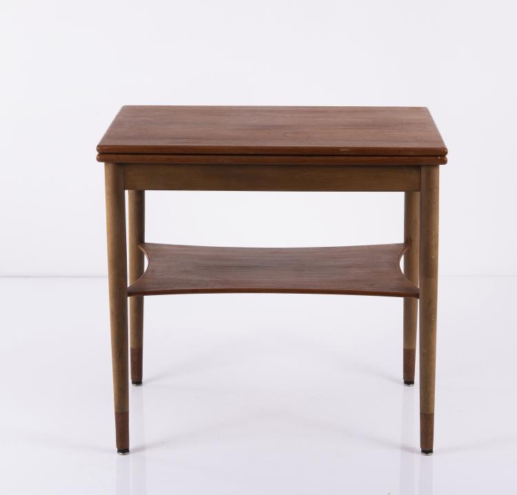 Bild 1 zu Objekt, Ausklappbarer Beistelltisch, 1950er Jahre, France & Son, Kopenhagen (zugeschrieben), 148A 233