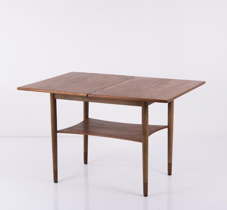 Bild 2 zu Objekt, Ausklappbarer Beistelltisch, 1950er Jahre, France & Son, Kopenhagen (zugeschrieben), 148A 233