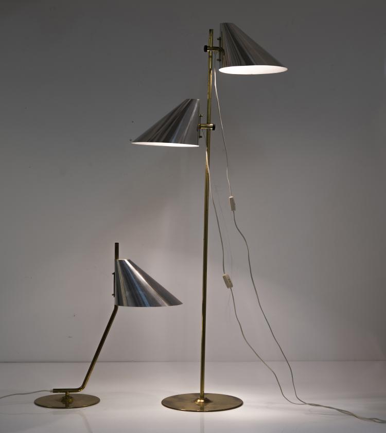 Hauptbild zu Objekt, Tischleuchte 'B 260' und Stehleuchte 'G 185', um 1960, Jakobsson, Hans-Agne, Markaryd, 148A 238