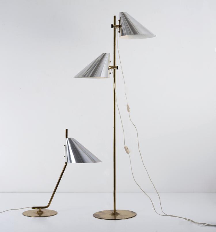 Bild 1 zu Objekt, Tischleuchte 'B 260' und Stehleuchte 'G 185', um 1960, Jakobsson, Hans-Agne, Markaryd, 148A 238