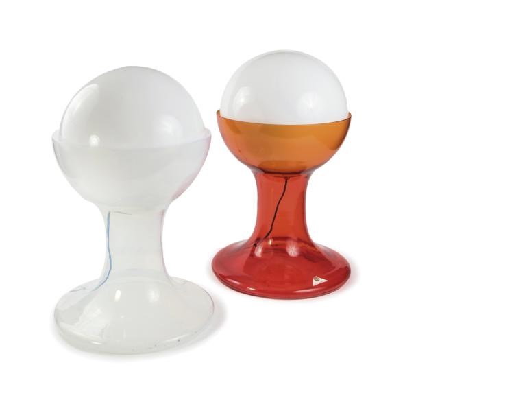 Hauptbild zu Objekt, Two 'LT 216' table lights, 1968, Carlo Nason, Mazzega, A.V., Murano, 149A 170