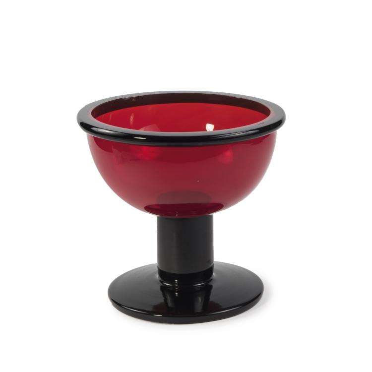 Hauptbild zu Objekt, Footed 'Aulica' bowl, 1974, Ettore Sottsass, Vistosi, Murano; Artemide, Mailand, 149A 124