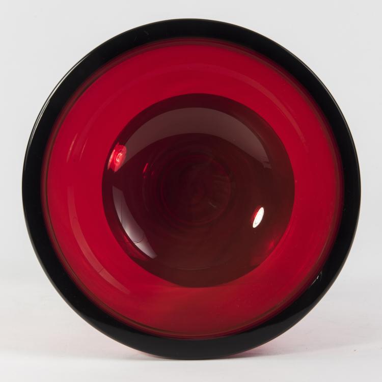 Bild 1 zu Objekt, Footed 'Aulica' bowl, 1974, Ettore Sottsass, Vistosi, Murano; Artemide, Mailand, 149A 124