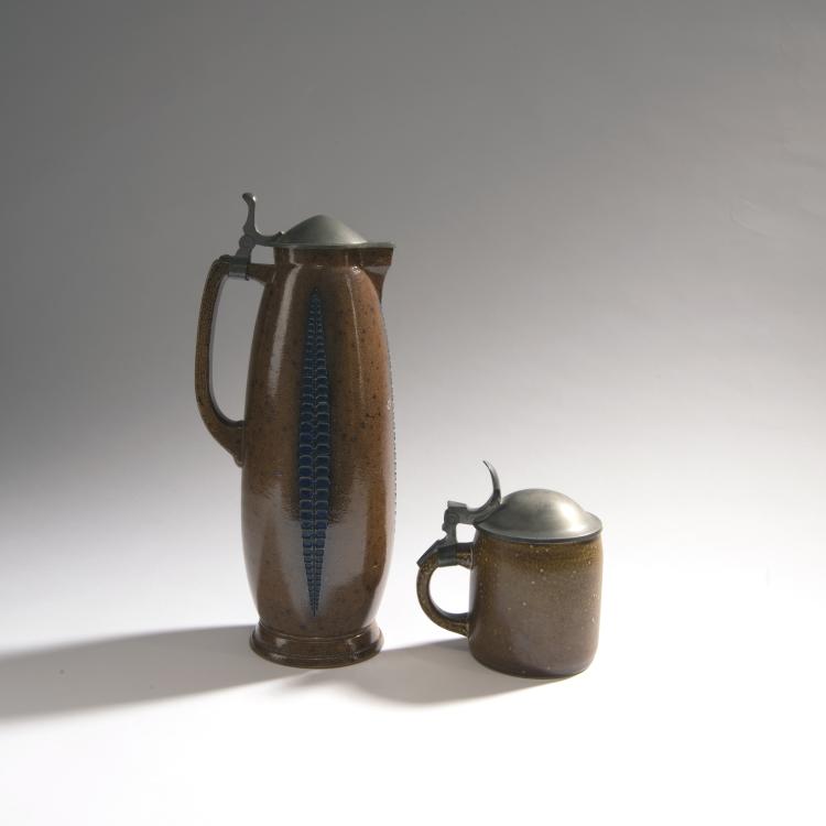 Hauptbild zu Objekt, Jug, 1909 and beerstein, 1903-09, Paul Wynand, Merkelbach, Reinhold, Grenzhausen, 150B 528
