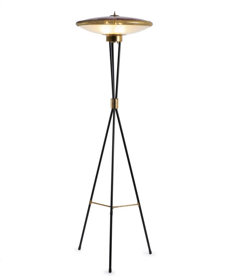 Hauptbild zu Objekt, 'UFO' floor lamp, c. 1950, Italien, 149A 23