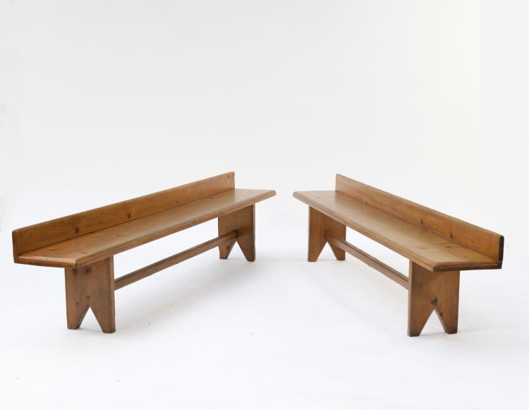 Hauptbild zu Objekt, 4 benches, 1950s, Italien, 149A 45