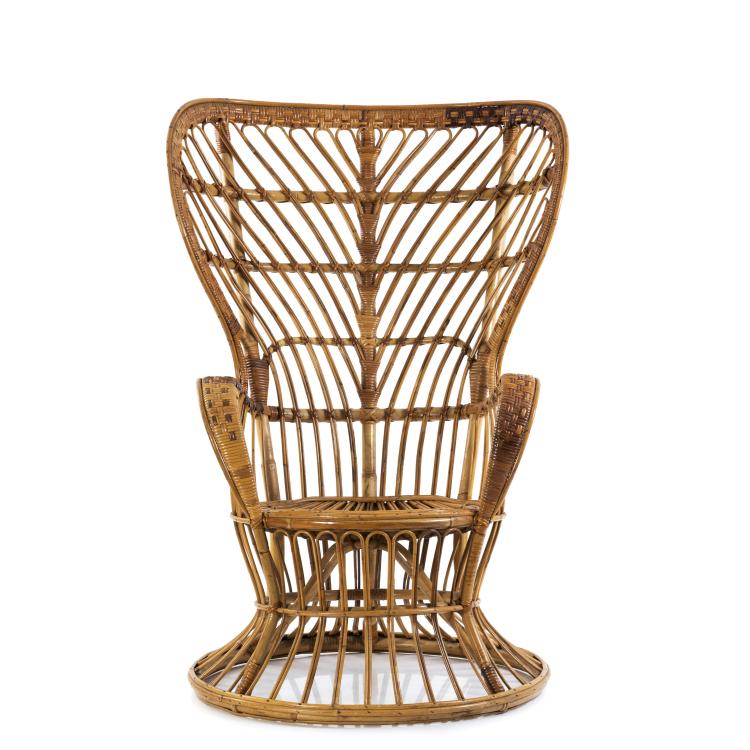 Hauptbild zu Objekt, Wicker chair, c. 1950, Gio Ponti, Bonacina, Vittorio & C., Como, 149A 32