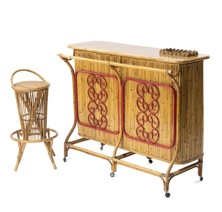 Bild 2 zu Objekt, Bar and bar stool, 1950s, Pierantonio Bonacina (attributed), Bonacina, Vittorio, Como (zugeschrieben), 149A 86