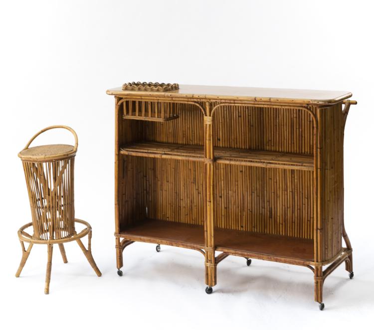 Bild 3 zu Objekt, Bar and bar stool, 1950s, Pierantonio Bonacina (attributed), Bonacina, Vittorio, Como (zugeschrieben), 149A 86