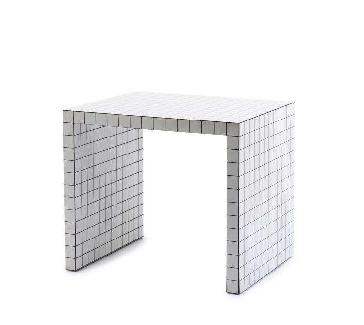 Hauptbild zu Objekt, Beistelltisch / Hocker 'Quaderna', 1971,  Superstudio, Zanotta, Mailand, 149A 232