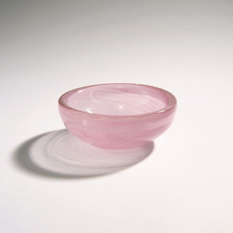 Hauptbild zu Objekt, Schale 'Mezza filigrana', um 1936, Carlo Scarpa, Venini & C., Murano, 149C 550
