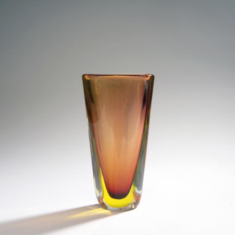 Hauptbild zu Objekt, 'Sommerso' vase, 1953, Flavio Poli, Seguso Vetri d'Arte, Murano, 149C 679