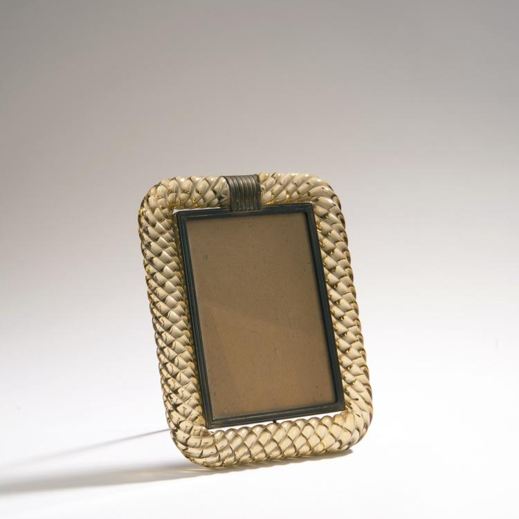 Hauptbild zu Objekt, 'Cordonato' picture frame, c. 1935, Venini& C., Murano (zugeschrieben), 149C 544