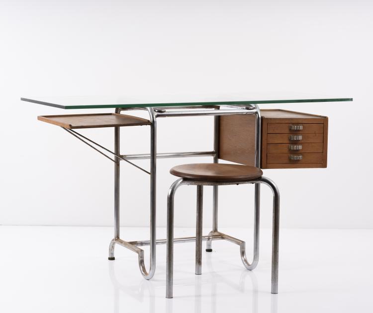 Bild 1 zu Objekt, Desk and stool, 1930s, Italien, 149A 7
