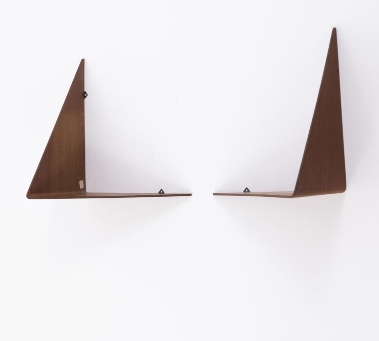 Hauptbild zu Objekt, Zwei Regalb&ouml;den 'Butterfly', 1960er Jahre, Poul Cadovius, Poul Cadovius, CADO, Kopenhagen, 149B 377