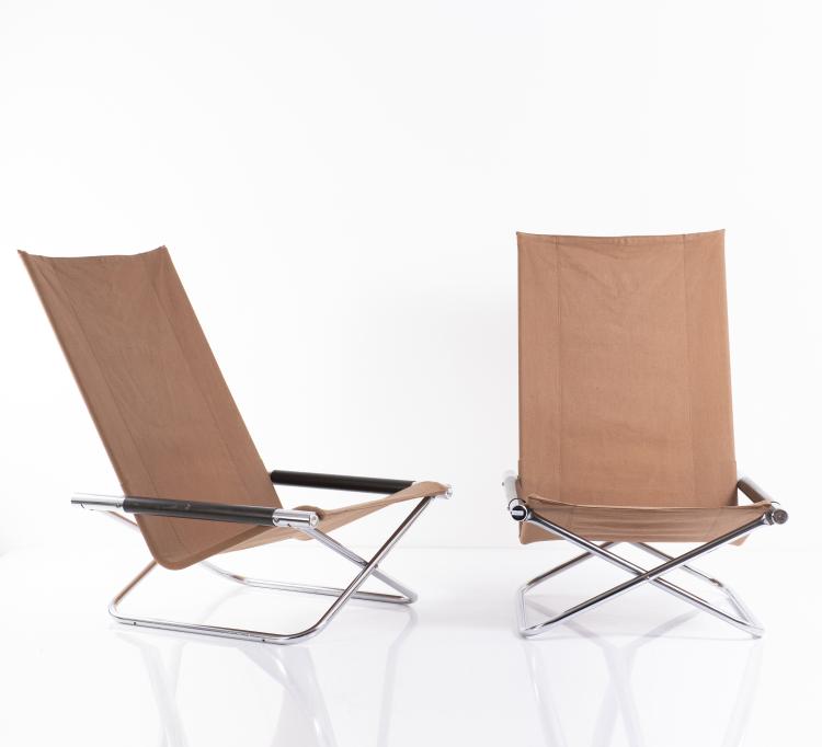 Bild 1 zu Objekt, Zwei Klappst&uuml;hle 'NY chair', 1958, Takeshi Nii, Japan, 149B 355