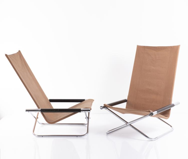 Bild 2 zu Objekt, Zwei Klappst&uuml;hle 'NY chair', 1958, Takeshi Nii, Japan, 149B 355