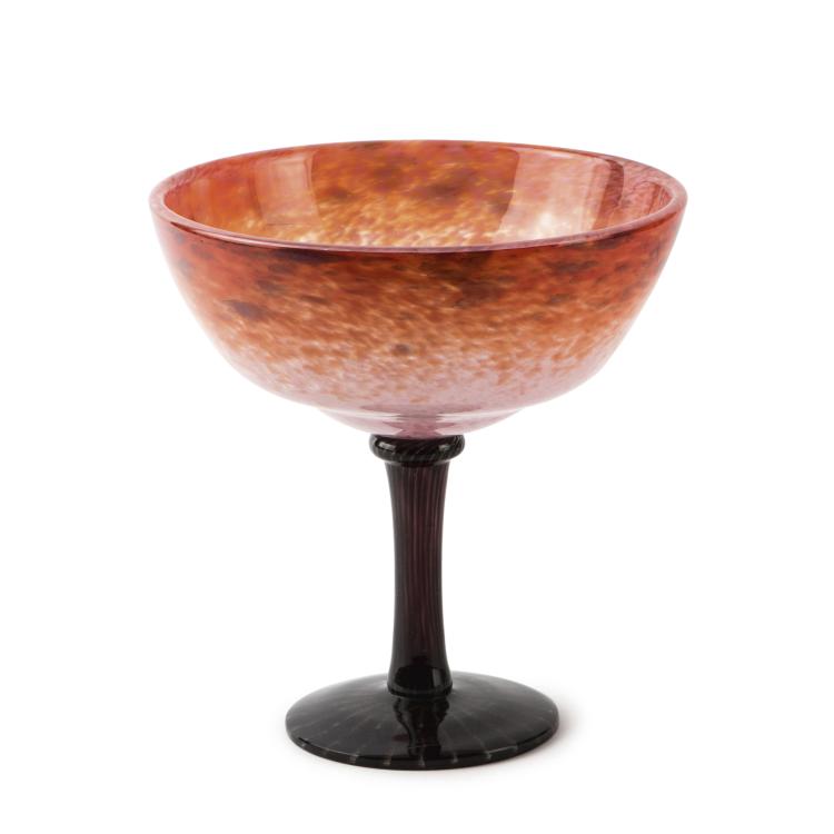 Hauptbild zu Objekt, Pokalvase 'Coupe &agrave; pied noir', 1924-33, Schneider, Epinay-sur-Seine, 150B 255