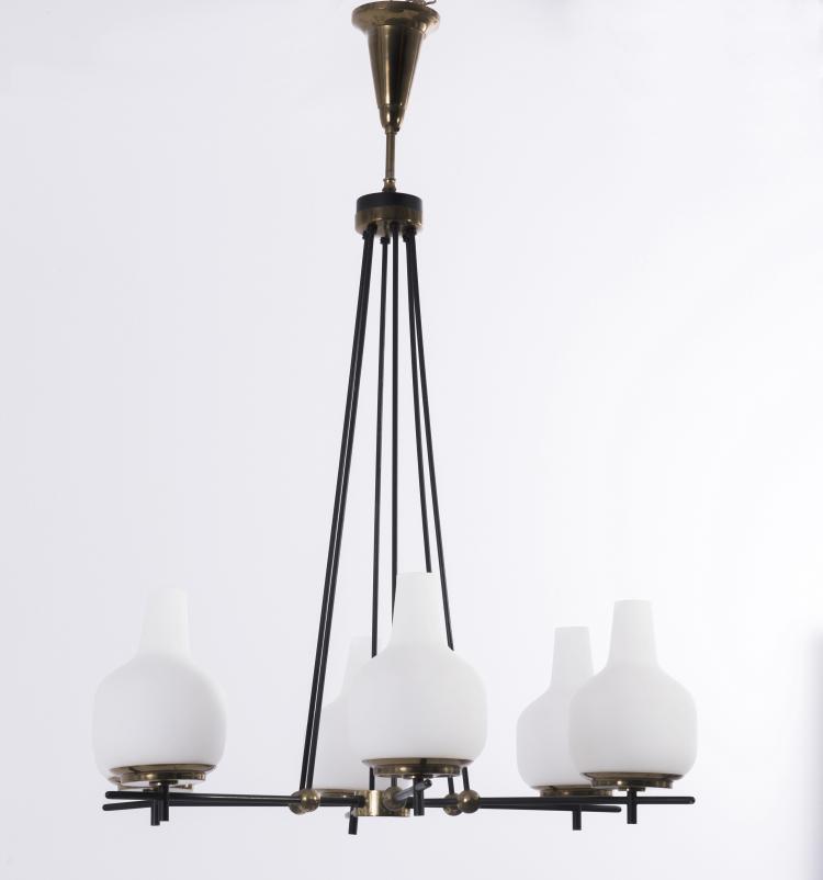 Bild 3 zu Objekt, Ceiling light, c. 1955, Stilnovo, Mailand (zugeschrieben), 149A 39
