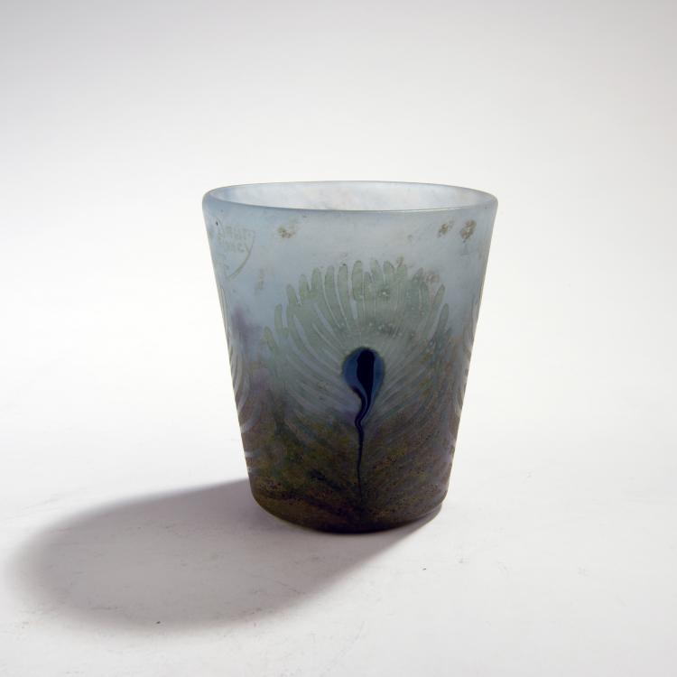 Bild 1 zu Objekt, Vase 'Plumes de Paon', um 1910, Daum Fr&egrave;res, Nancy, 150B 151