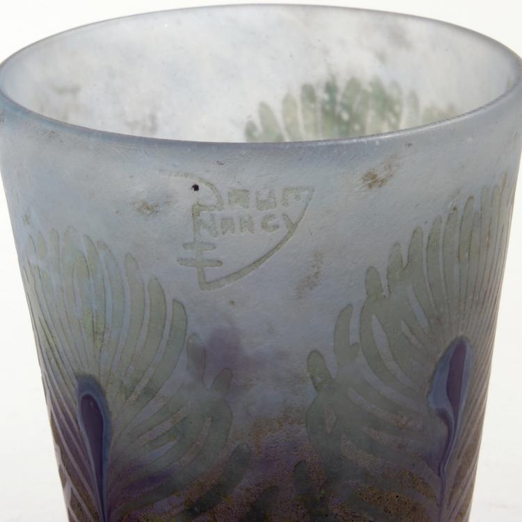 Bild 2 zu Objekt, Vase 'Plumes de Paon', um 1910, Daum Fr&egrave;res, Nancy, 150B 151