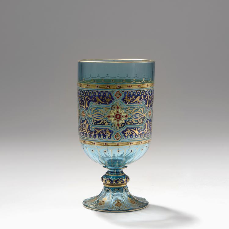 Hauptbild zu Objekt, Kelchglas aus der Serie 'Aquamarin', 1876, Lobmeyr, J. & L., Wien, 150B 281