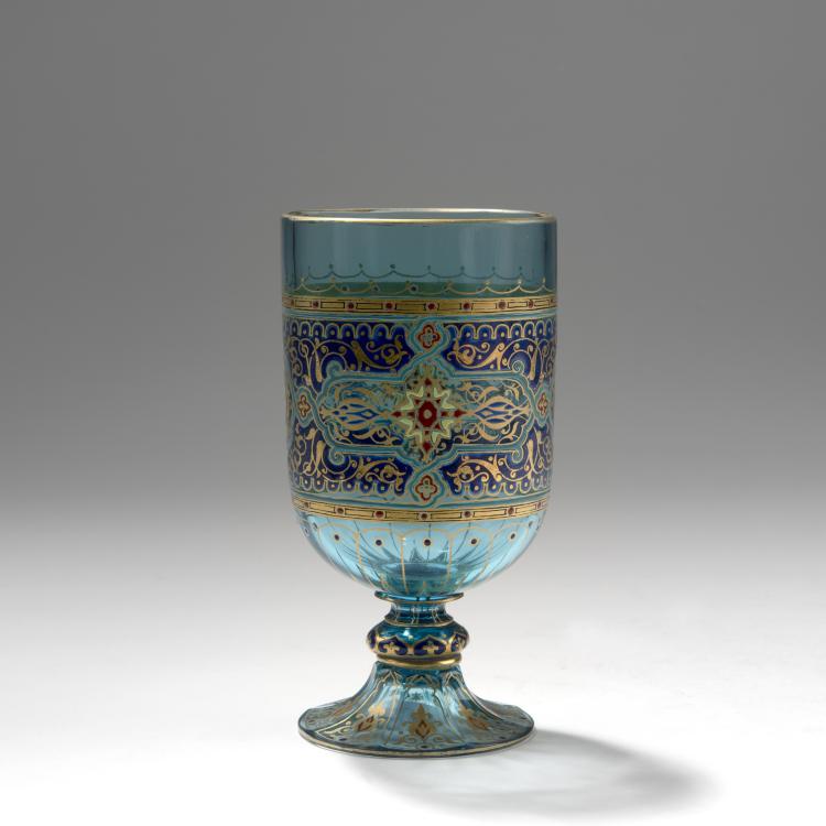 Bild 1 zu Objekt, Kelchglas aus der Serie 'Aquamarin', 1876, Lobmeyr, J. & L., Wien, 150B 281