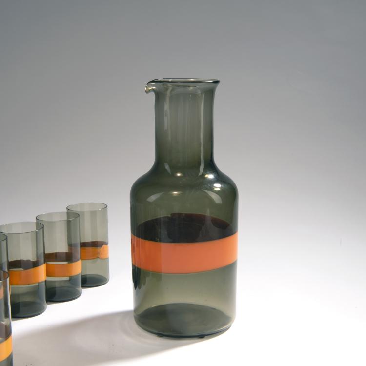 Bild 1 zu Objekt, 'A fasce orizzontale' juice set, c. 1953, Fulvio Bianconi, Venini & C., Murano, 149C 576