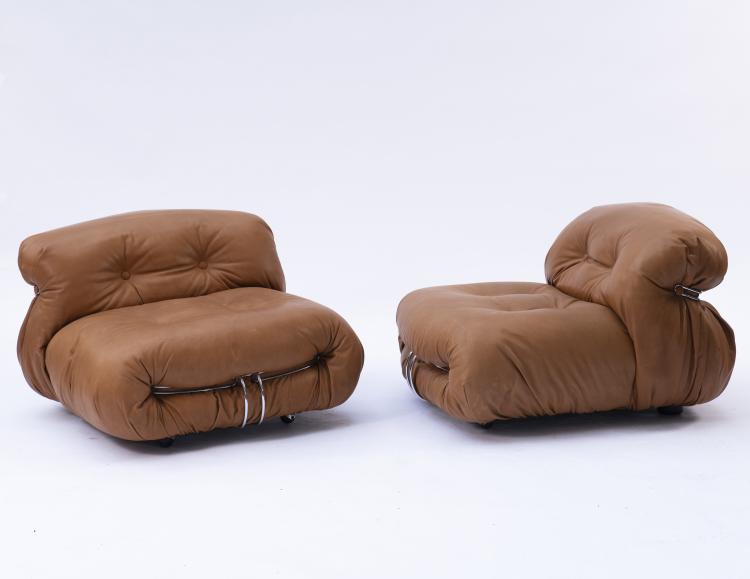 Bild 1 zu Objekt, Zwei Sessel 'Soriana', 1970, Afra Scarpa,Tobia Scarpa, Cassina, Mailand, 149A 208